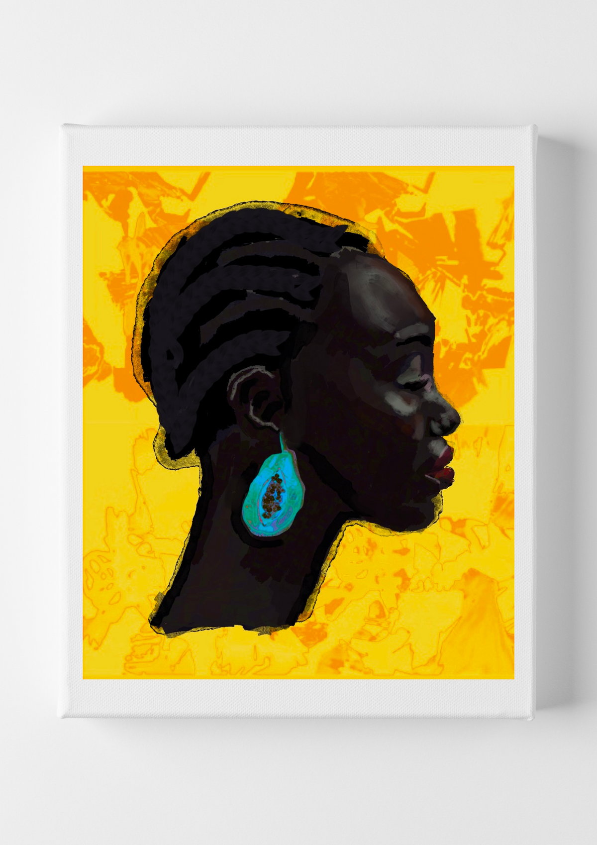 Girl With The Papaya Earring - Limited Edition Art Print