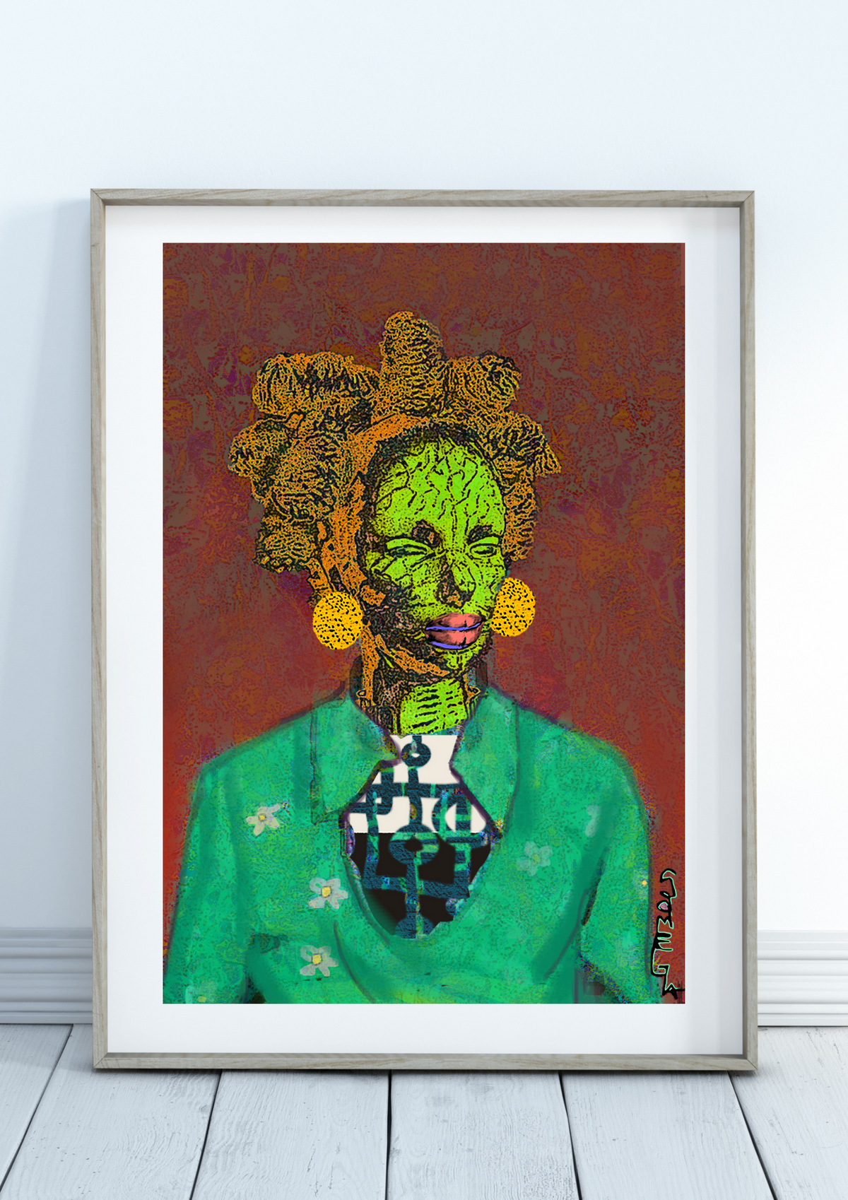 Self Portrait of a Woman In Process - Limited Edition Art Print