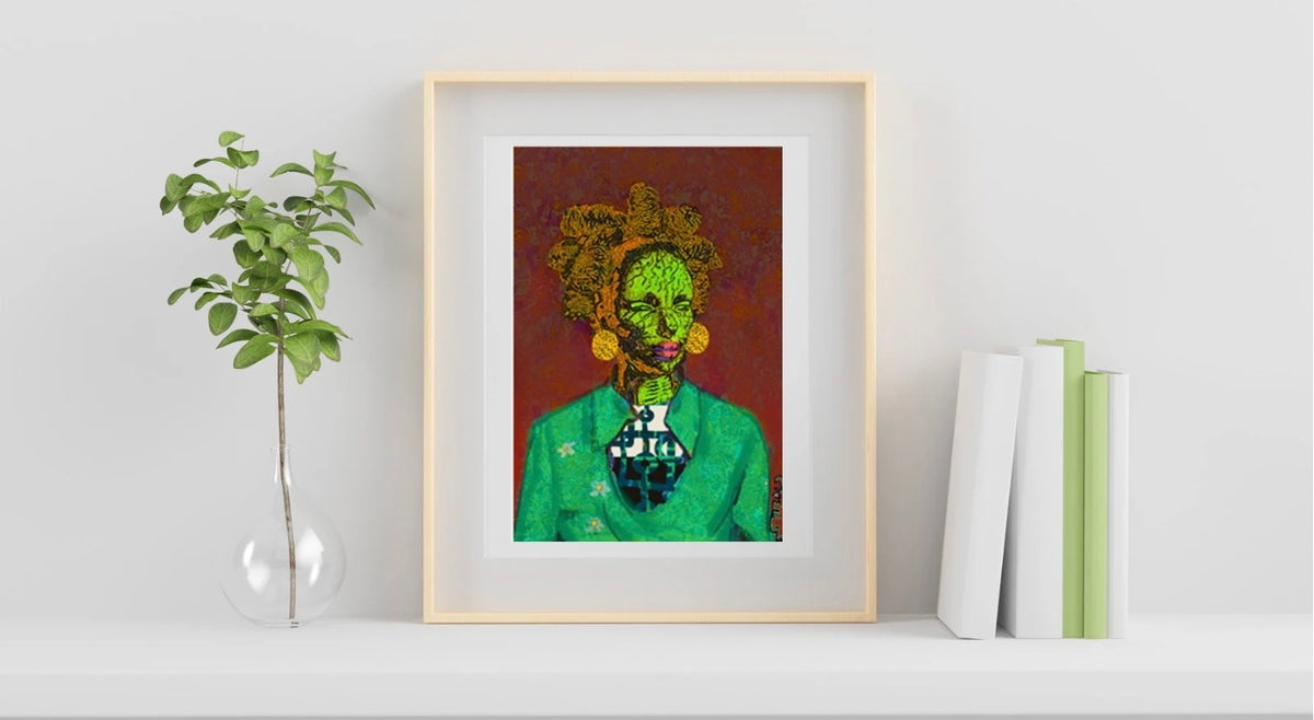 Self Portrait of a Woman In Process - Limited Edition Art Print